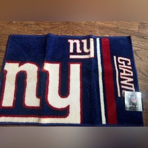 NY giants bath mat
